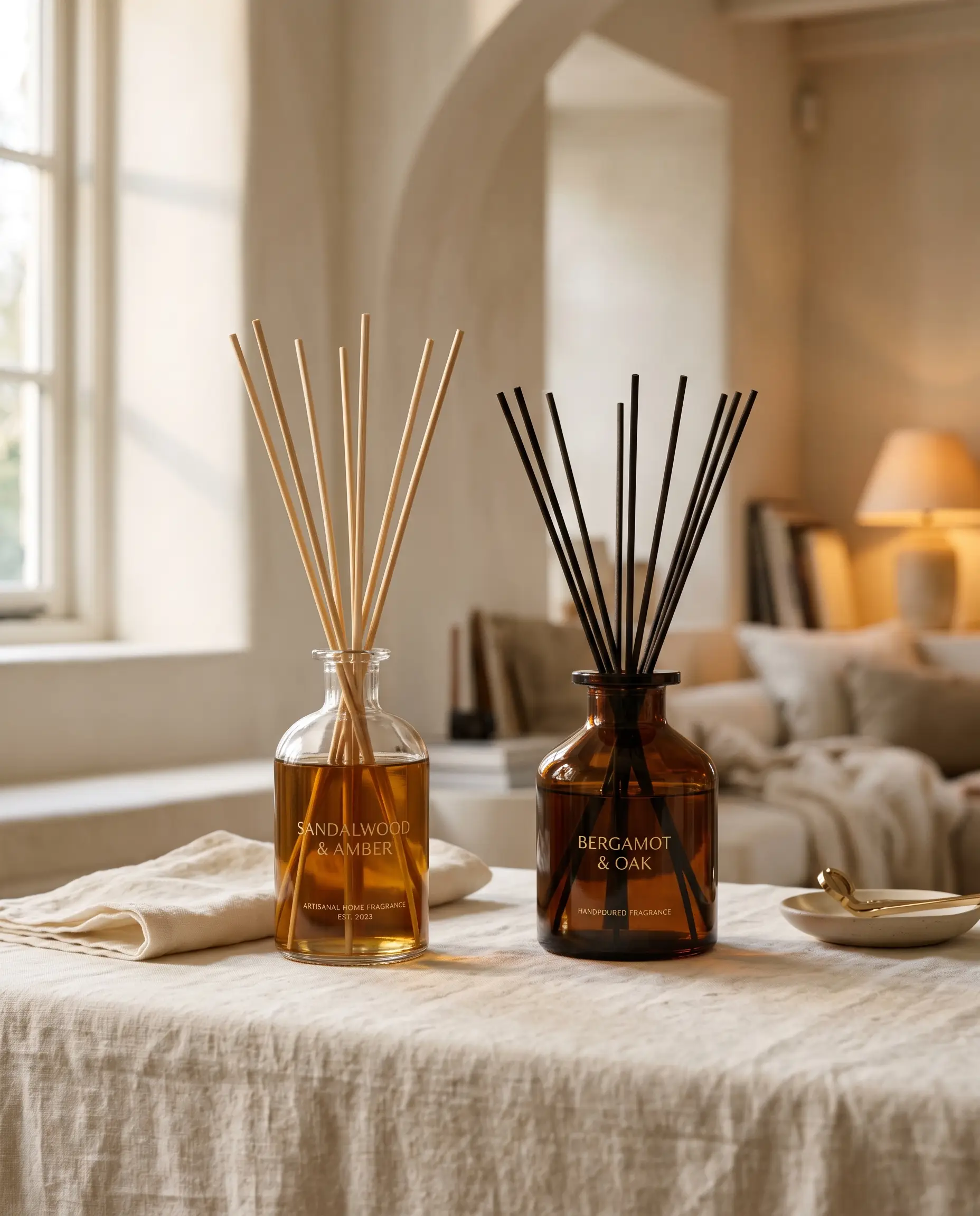Difusor de ambiente SHINE com varetas de rattan