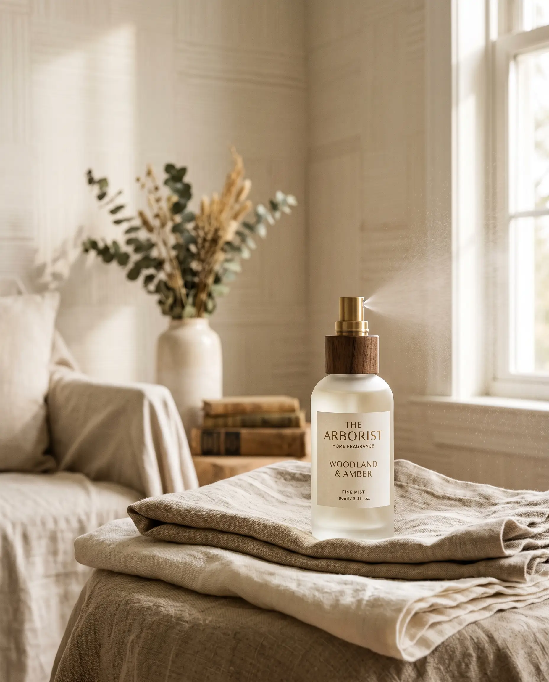 Home spray SHINE — névoa fina na luz